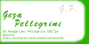 geza pellegrini business card